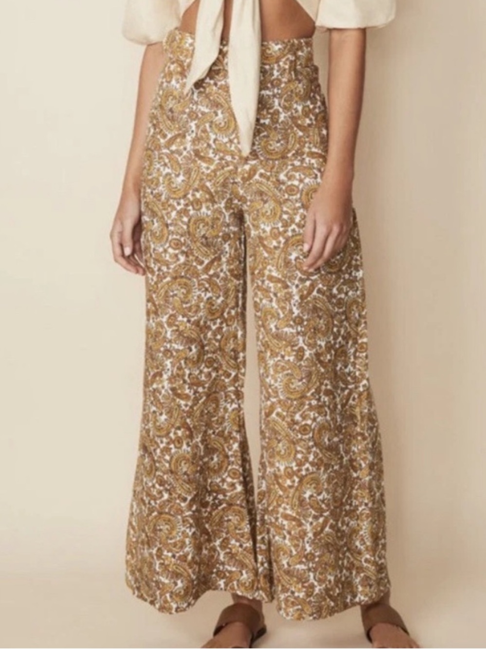 Faithfull the Brand Manuela Linen Palazzo Pants